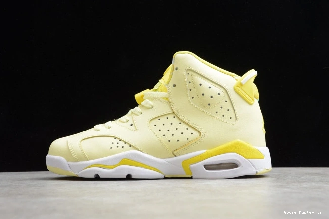 Floral Dynamic Jordan 6 Air Yellow 543390-800 Retro (GS) 0706